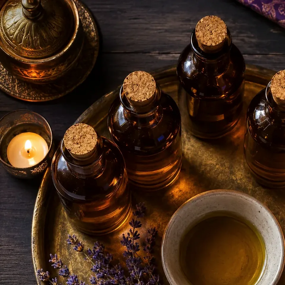 Elena Masaj Salonu — aromaterapi yağ tepsisi